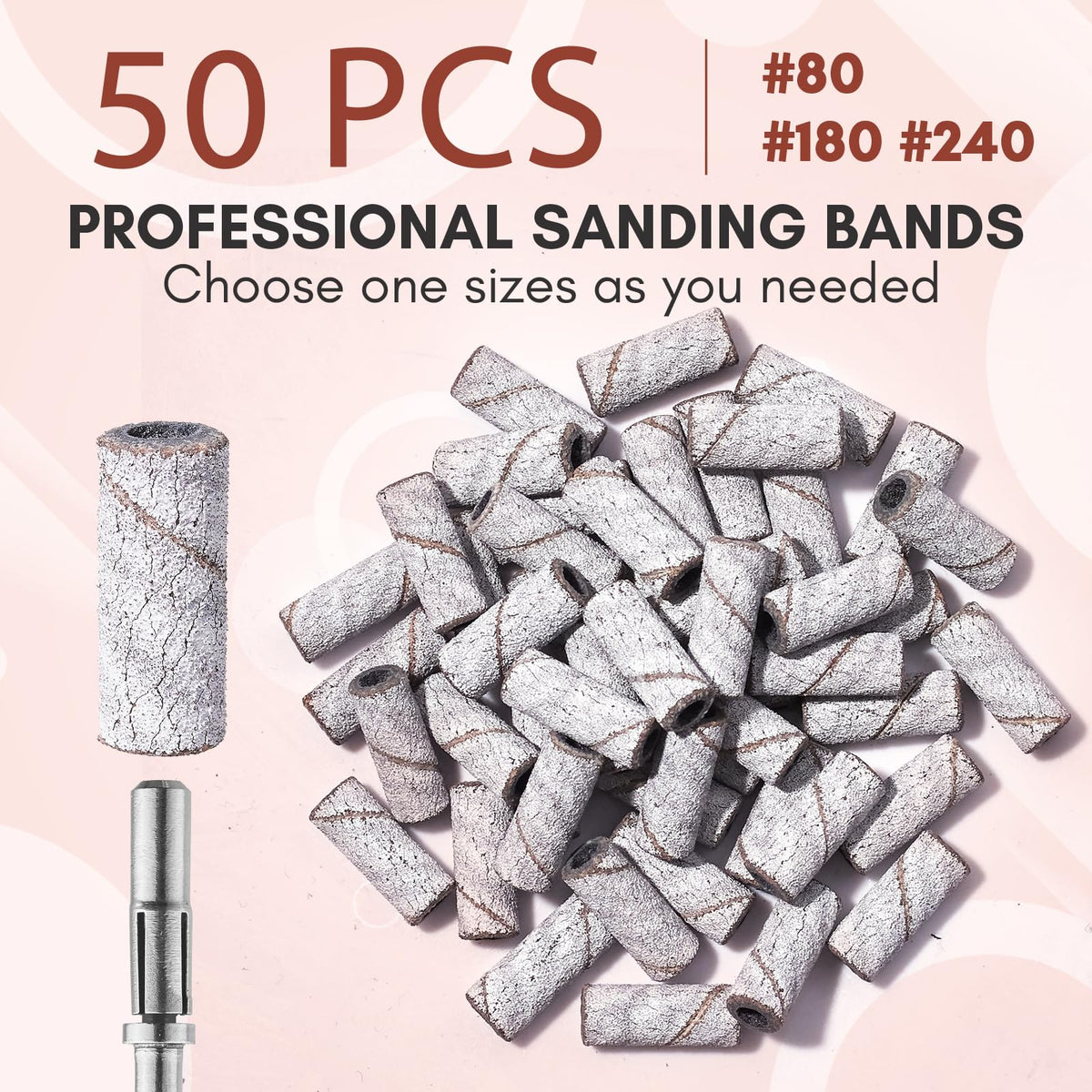 Makartt sanding bands used on acrylic nails