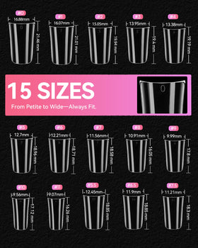 Makartt Short Duck Nail Tips with decorative nail art