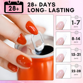 Makartt Solid Nail Glue Gel on a nail lamp