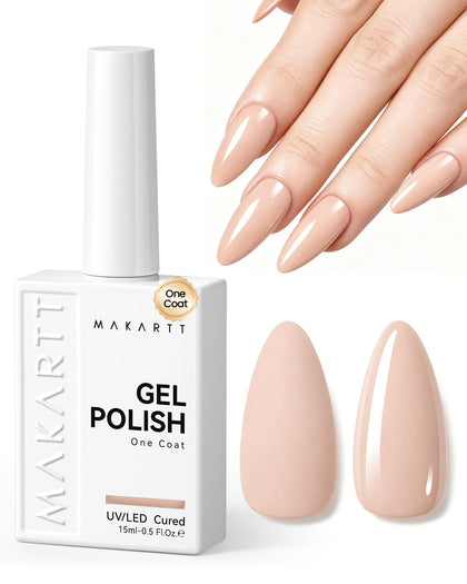Makartt Ultra-Pigmented Gel Nail Polish Nude 15ml front view