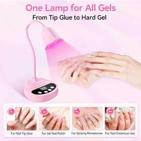 Makartt UV Nail Lamp demonstrating curing process on nails