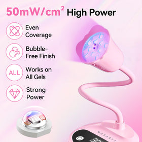 Makartt UV Nail Lamp with hand inside showing smart sensor