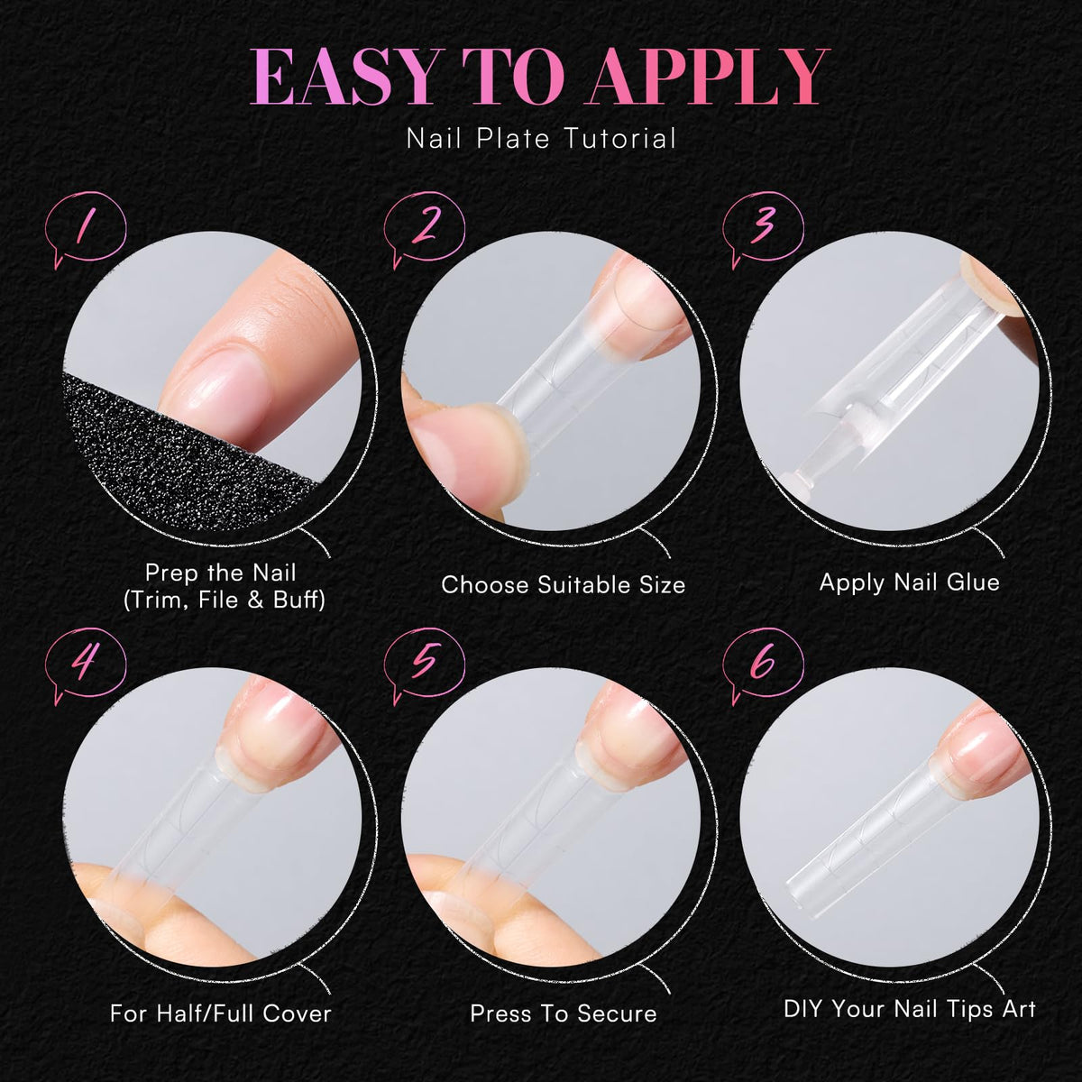 Makartt XL Tapered Square Nail Tips in use at a manicure station