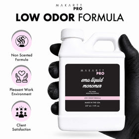 MakarttPro Low Odor Monomer Acrylic Liquid with acrylic nails