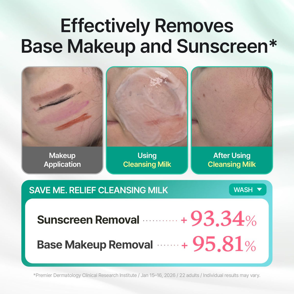 MAKEP:REM Safe Me Cleansing Milk with skincare products
