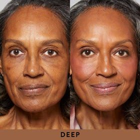 Makeup application using LAURA GELLER Retractable Kabuki Brush