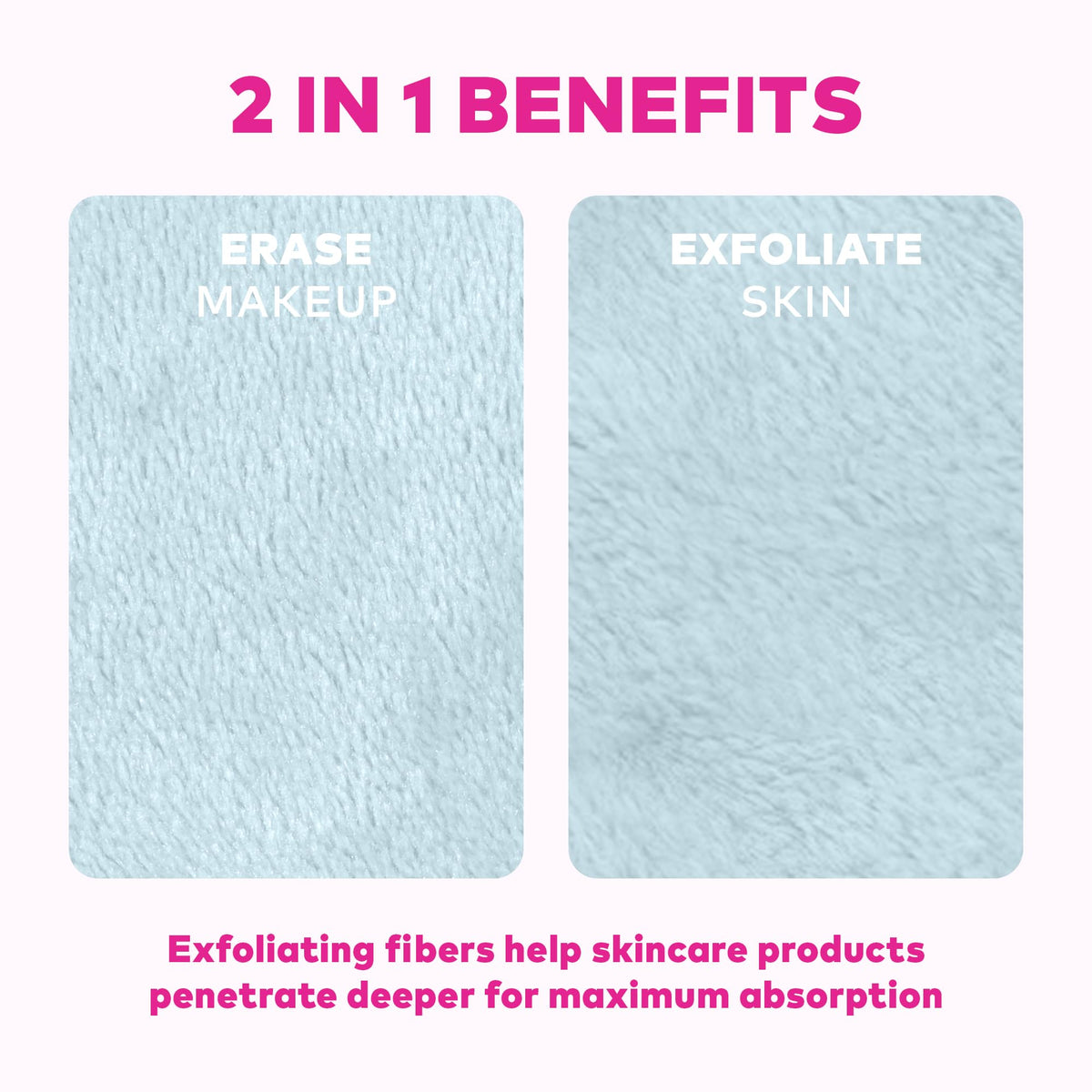 MakeUp Eraser 7-Day Set demonstrating makeup removal