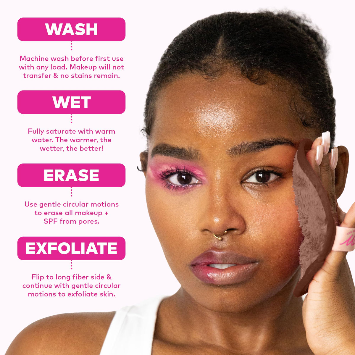 MakeUp Eraser 7-Day Set displayed with other beauty products