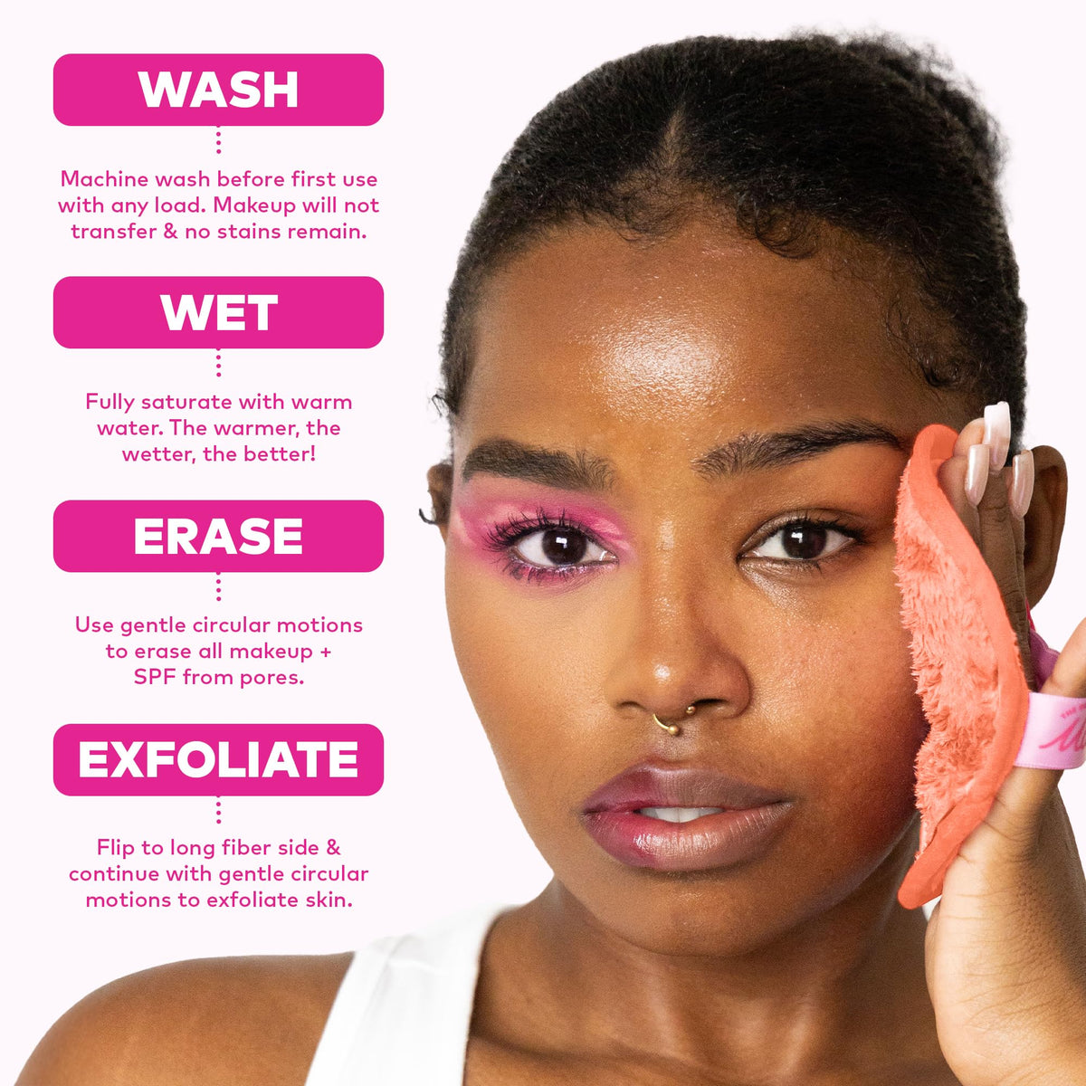 MakeUp Eraser 7-Day Set displayed with skincare products