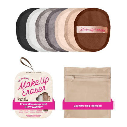 MakeUp Eraser 7-Day Set front view with neutral colours