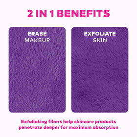 MakeUp Eraser 7-Day Set Queen Purple close-up of fabric
