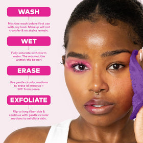 MakeUp Eraser 7-Day Set Queen Purple with makeup products