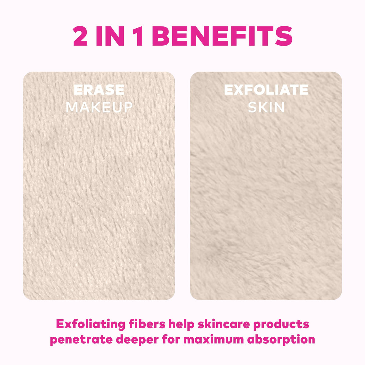MakeUp Eraser 7-Day Set with a background of skincare products