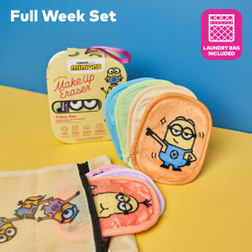 MakeUp Eraser 7-Day Set with water demonstrating usage