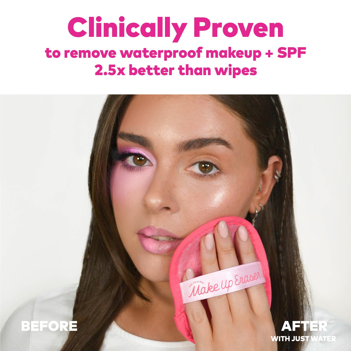 MakeUp Eraser cloth showing dual-sided design for makeup removal