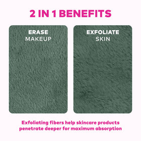 MakeUp Eraser cloths laid out in a neat arrangement