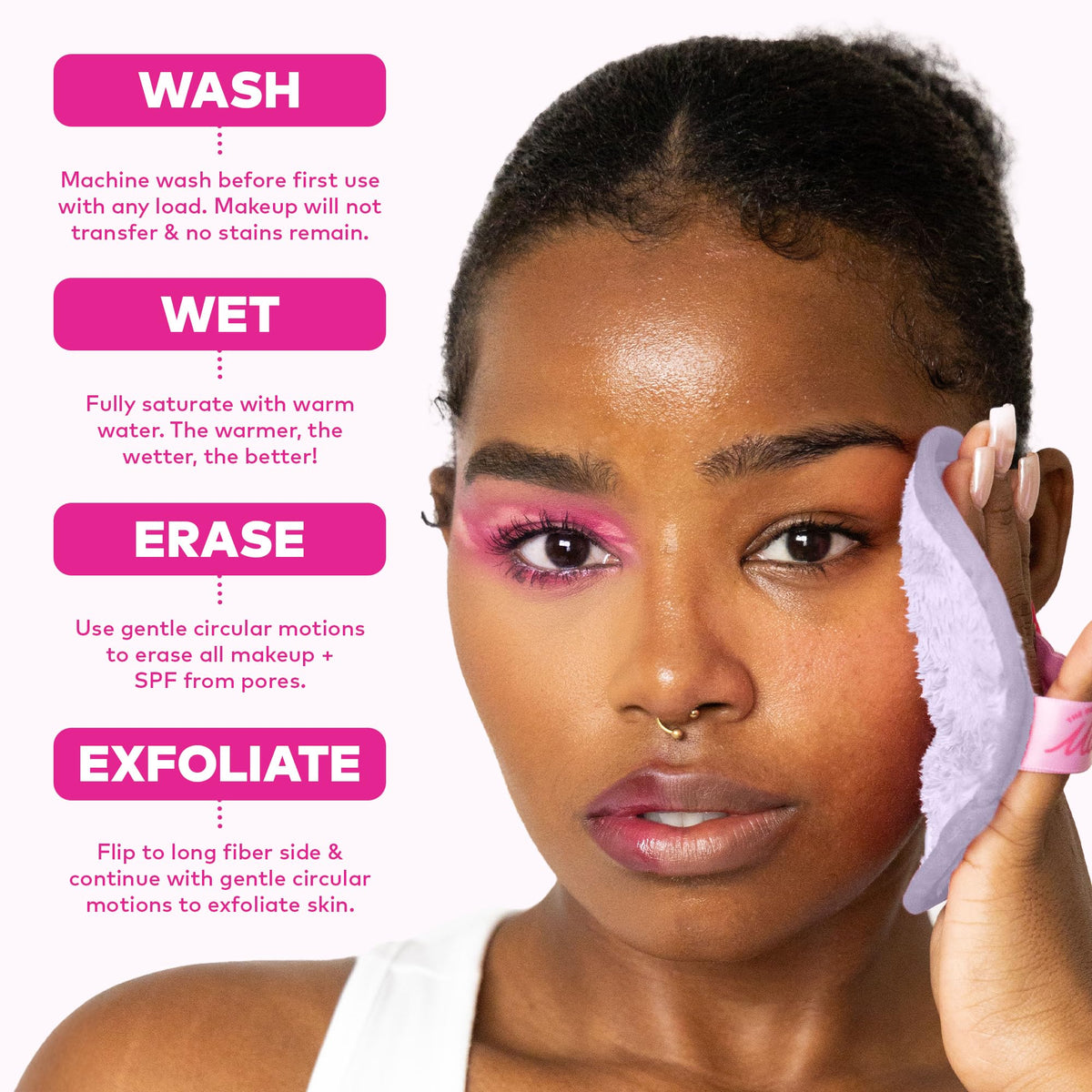 MakeUp Eraser cloths showing their soft texture and quality