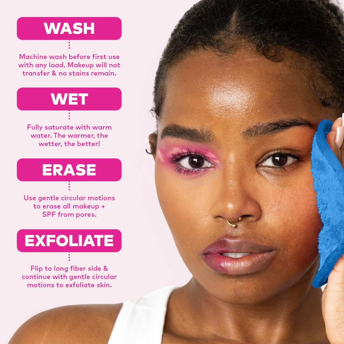 MakeUp Eraser PRO displayed with skincare products