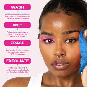 MakeUp Eraser PRO displayed with skincare products