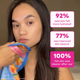 MakeUp Eraser PRO in use removing makeup