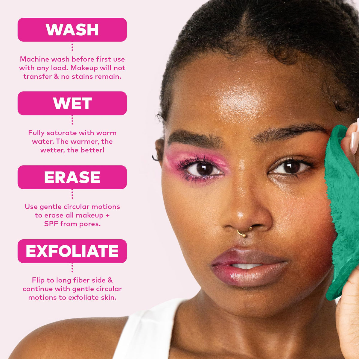 MakeUp Eraser PRO showing its texture and fibres