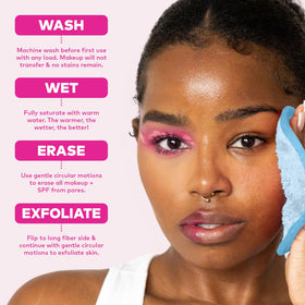 MakeUp Eraser PRO size comparison with makeup wipes