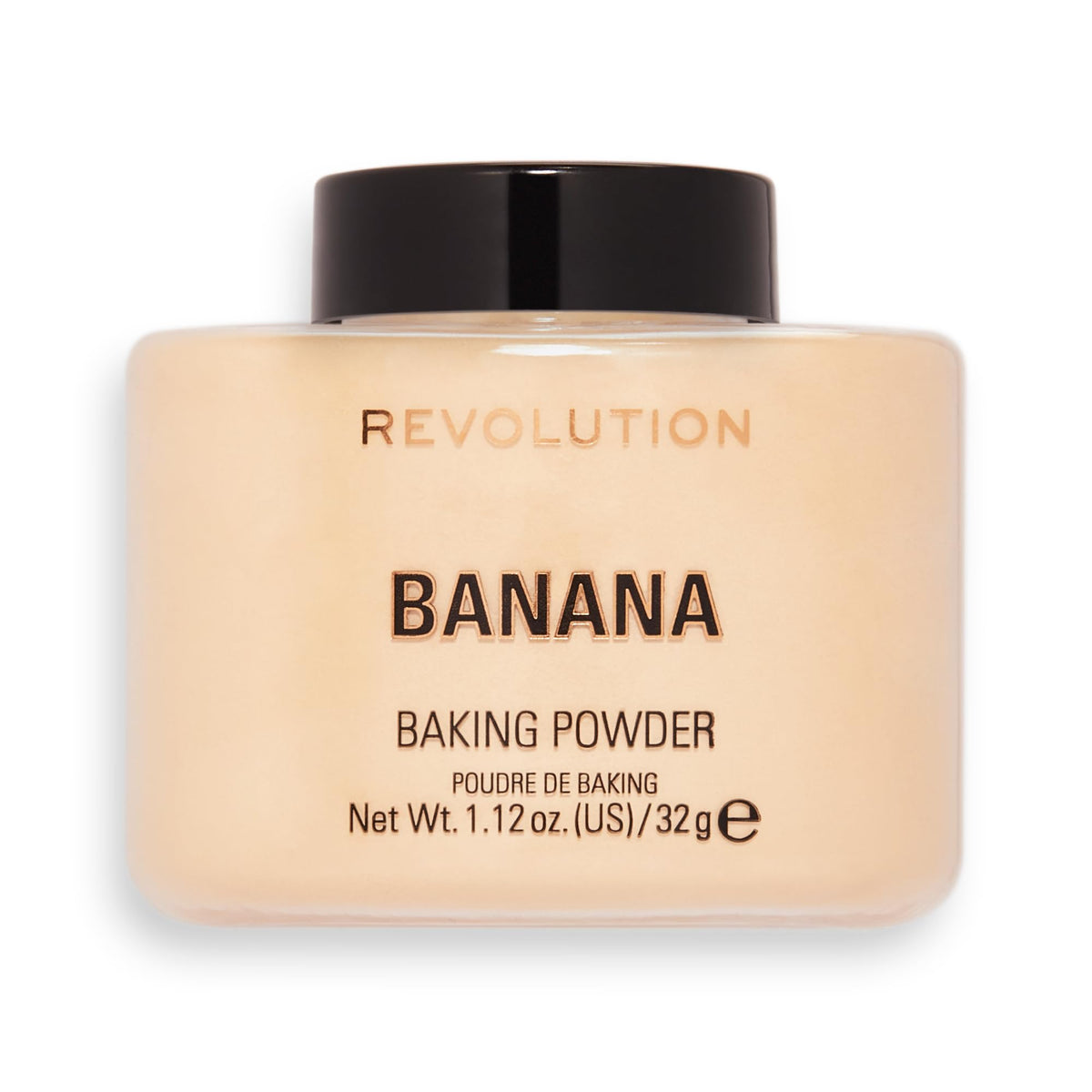 Makeup Revolution Loose Baking Powder Banana 70g front view