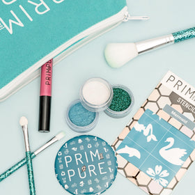 Makeup stencils included in the Prim and Pure Kids Makeup Gift Set
