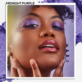 MAKI YIKA Dark Purple Creme Eyeshadow swatch on skin