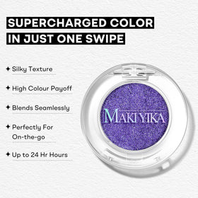 MAKI YIKA Dark Purple Creme Eyeshadow with applicator