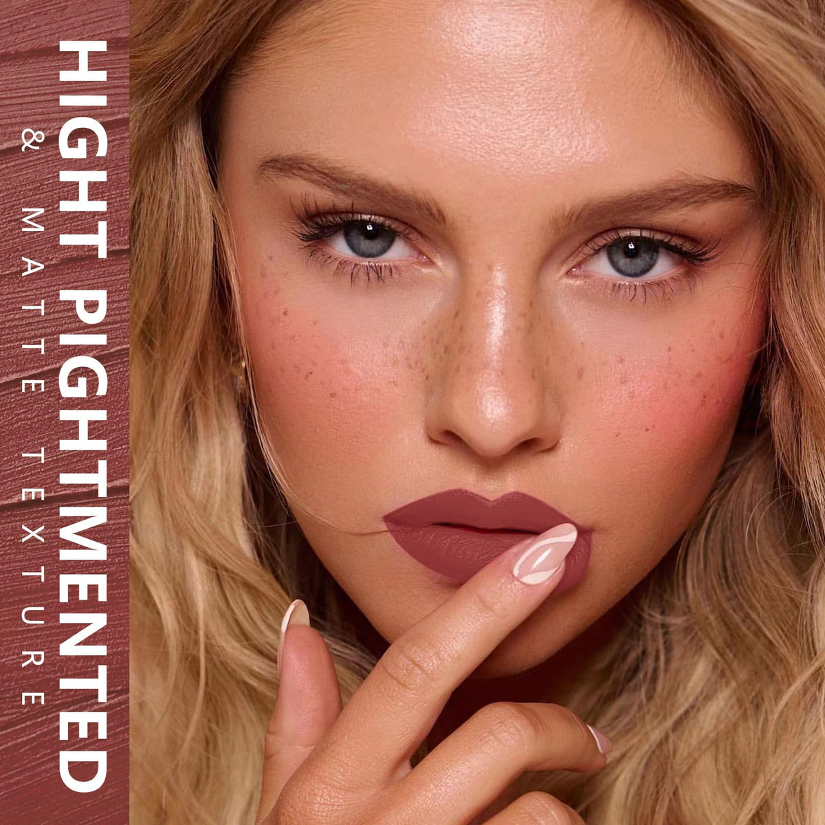 MAKI YIKA lipstick in use during a makeup application