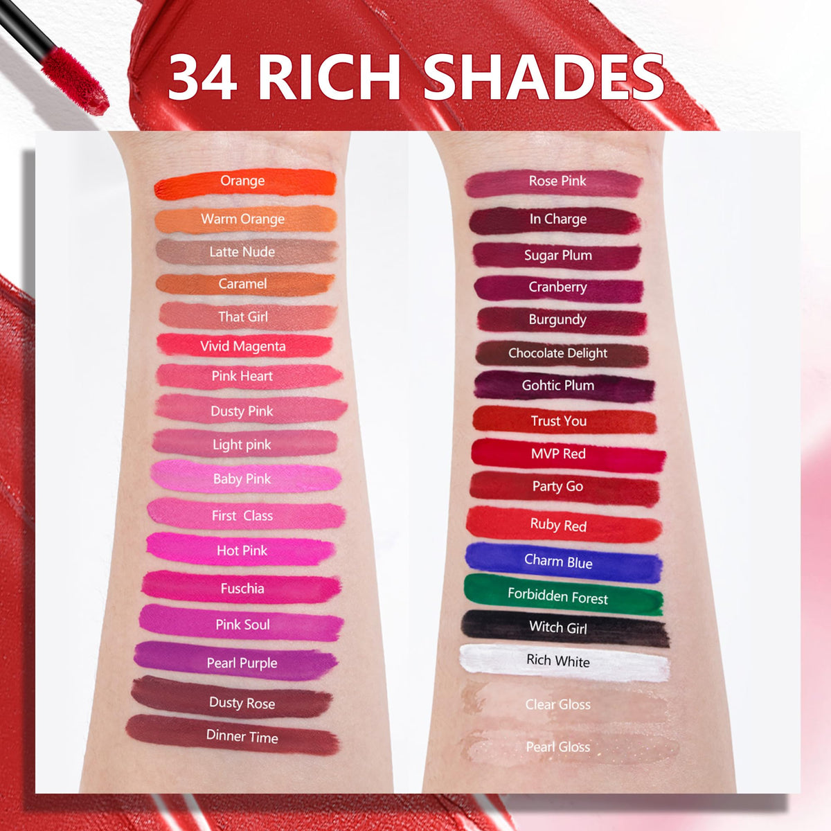 MAKI YIKA lipstick set with makeup accessories