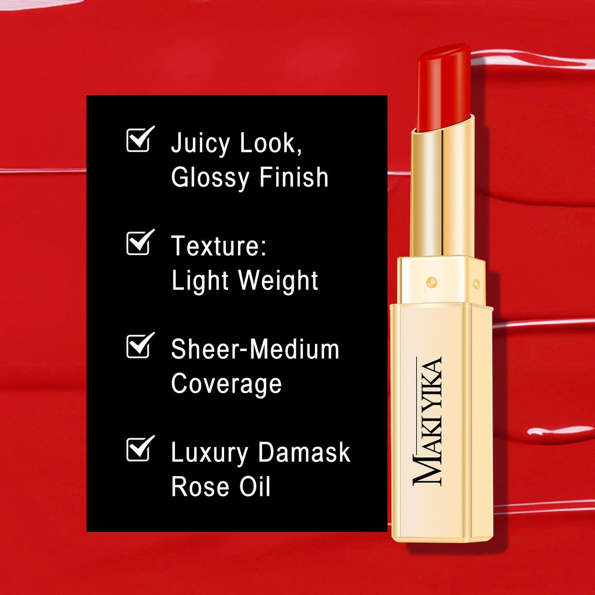 MAKI YIKA Moisture Lipstick in a handbag