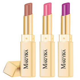 MAKI YIKA Moisture Lipstick Set front view with three shades