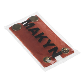 MAKYN Leather Safety Razor Head Cover back view with dimensions