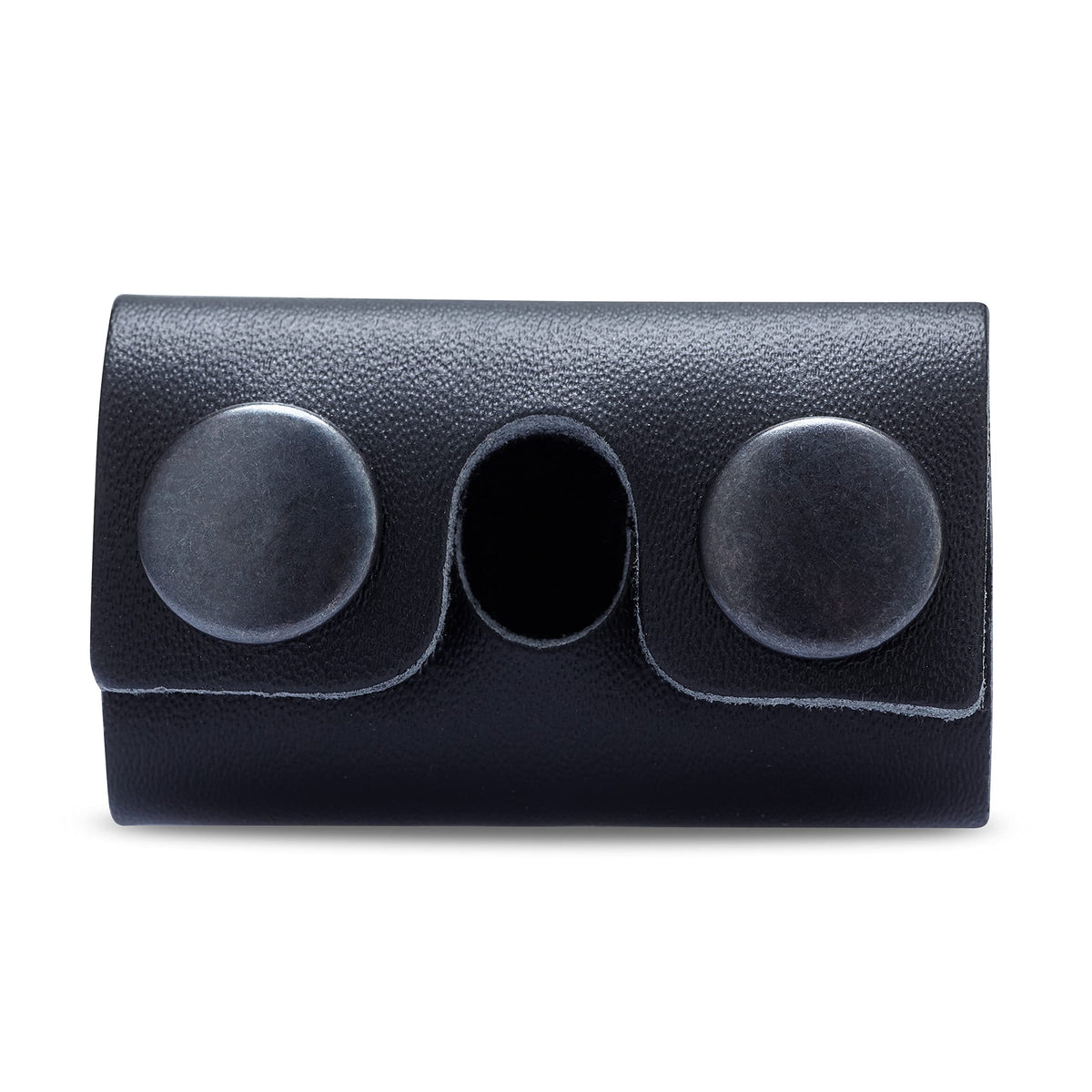 MAKYN Leather Safety Razor Head Cover open with razor inside