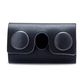 MAKYN Leather Safety Razor Head Cover open with razor inside