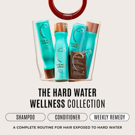 Malibu C Hard Water Wellness Remedy with other hair care products