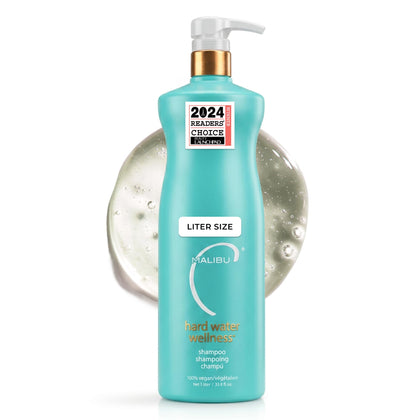 Malibu C Hard Water Wellness Shampoo 33.8 oz front view