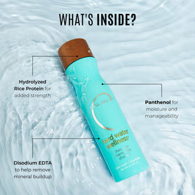 Malibu C Hard Water Wellness Shampoo lathered in hair