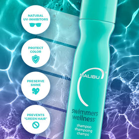 Malibu C Swimmers Wellness Clarifying Shampoo 9 oz back view