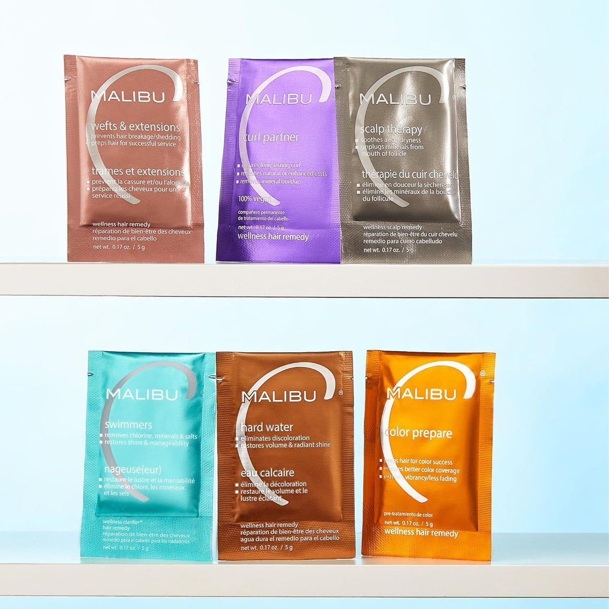 Malibu C Swimmers Wellness Remedy in bathroom setting