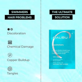 Malibu C Swimmers Wellness Remedy packet with crystals