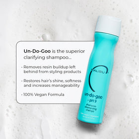 Malibu C Un-Do-Goo Clarifying Shampoo 9 oz with ingredients list