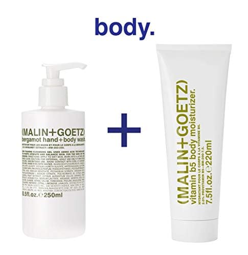 MALIN+GOETZ Bergamot Hand + Body Wash 16 fl oz with lather on skin