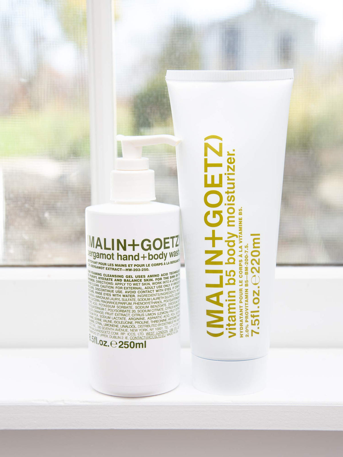 MALIN+GOETZ Bergamot Hand + Body Wash 8.5 fl oz with ingredients