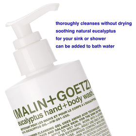 MALIN+GOETZ Eucalyptus Hand + Body Wash bottle side view