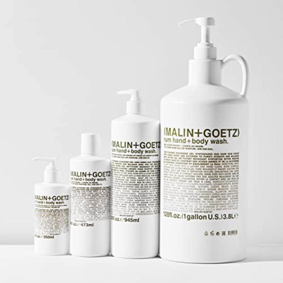 MALIN+GOETZ Rum Hand + Body Wash foaming gel texture