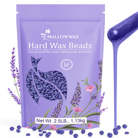 Mallowwax 2.5lb Hard Wax Beads front view in packaging