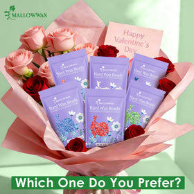 Mallowwax Aloe Hard Wax Beads for full body use